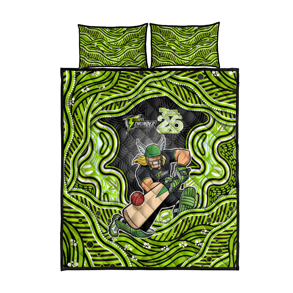 Sydney Thunder NAIDOC Week 2026 Quilt Bed Set Aboriginal Indigenous - 50 Years of Deadly