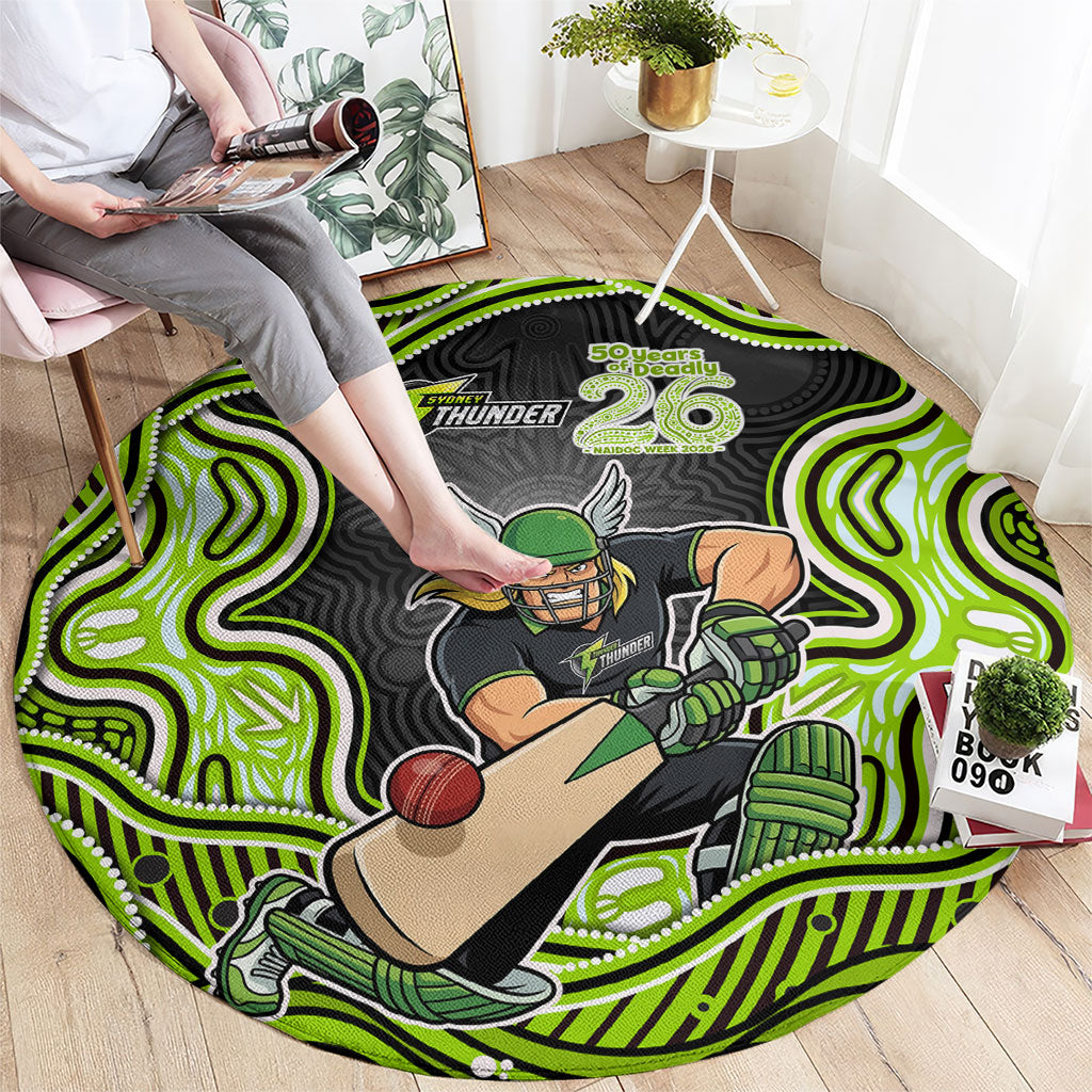 Sydney Thunder NAIDOC Week 2026 Round Carpet Aboriginal Indigenous - 50 Years of Deadly