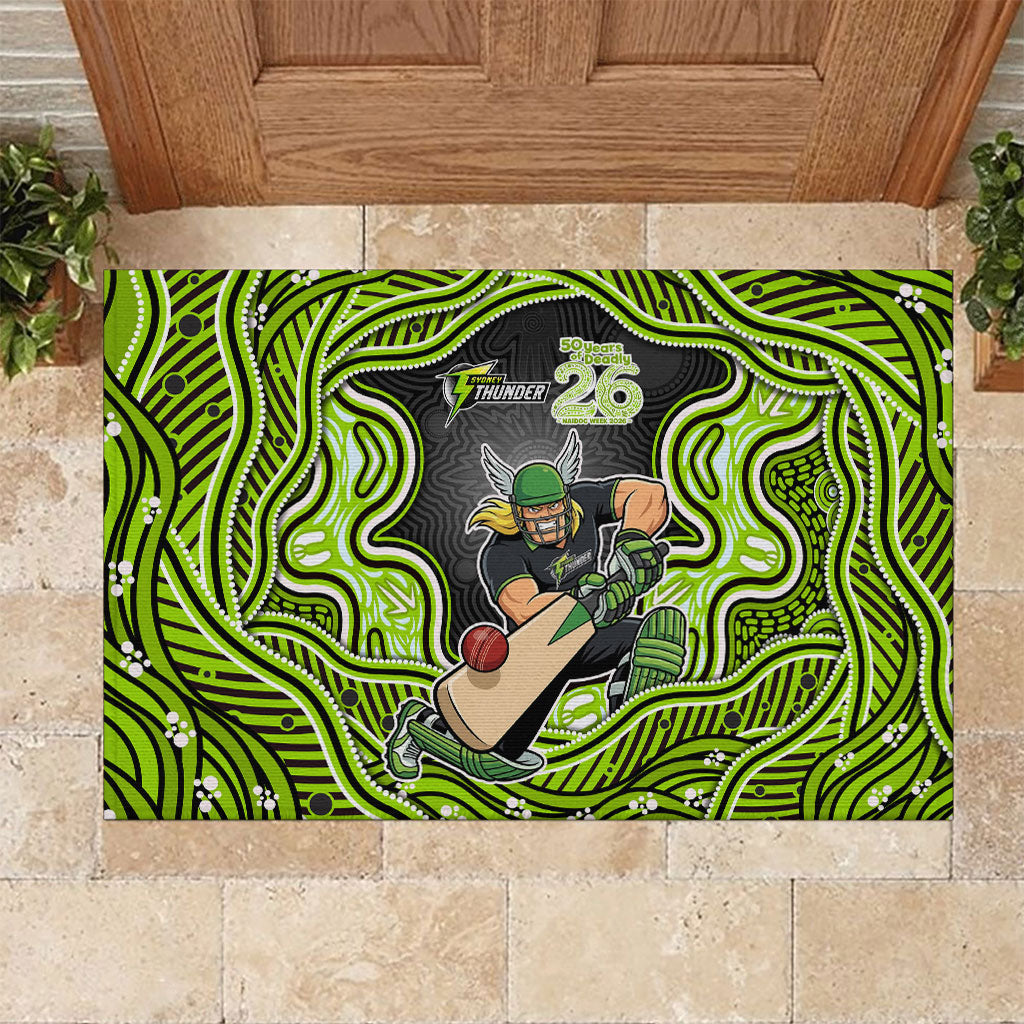 Sydney Thunder NAIDOC Week 2026 Rubber Doormat Aboriginal Indigenous - 50 Years of Deadly
