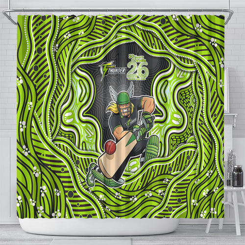 Sydney Thunder NAIDOC Week 2026 Shower Curtain Aboriginal Indigenous - 50 Years of Deadly