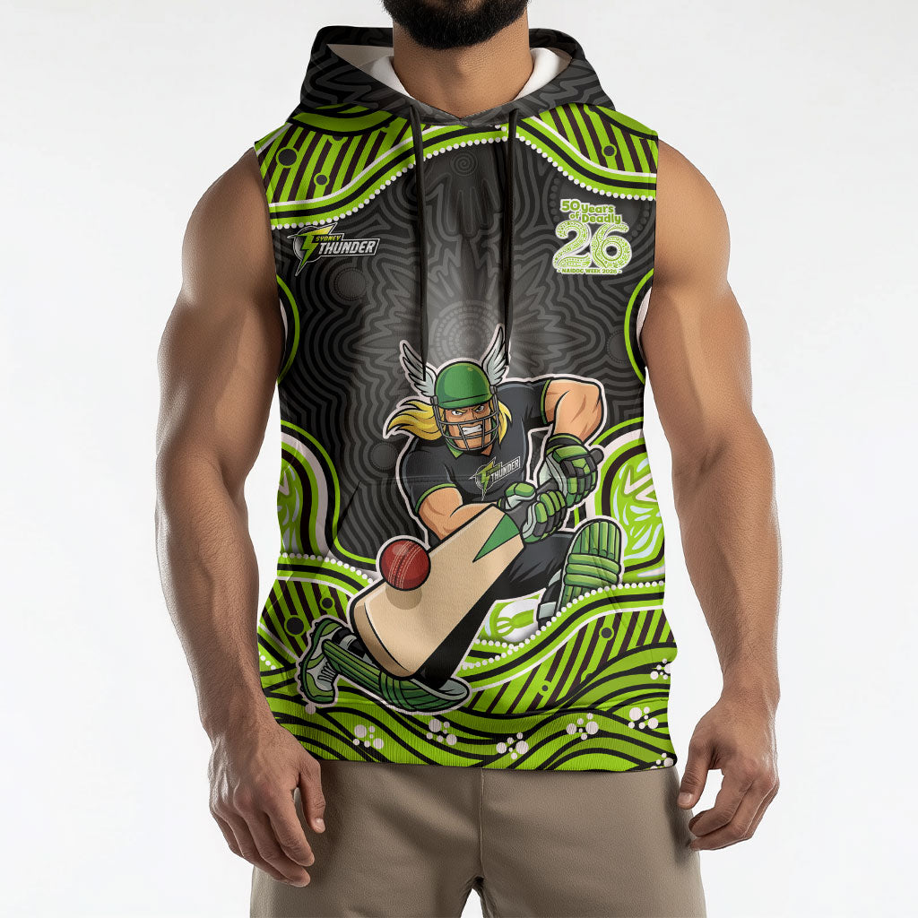 Sydney Thunder NAIDOC Week 2026 Sleeveless Hoodie Aboriginal Indigenous - 50 Years of Deadly