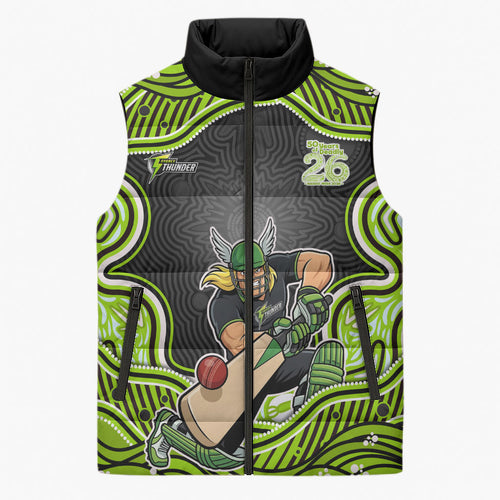 Sydney Thunder NAIDOC Week 2026 Sleeveless Puffer Jacket Aboriginal Indigenous - 50 Years of Deadly