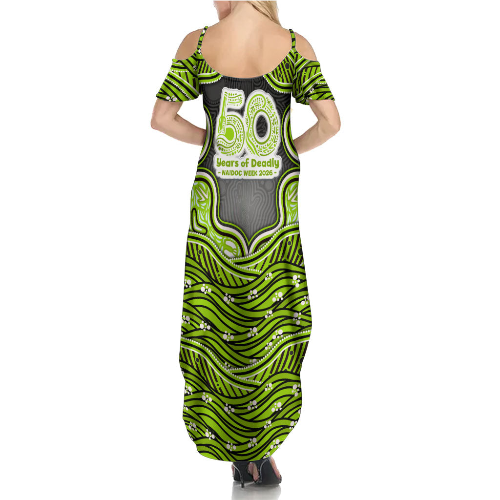 Sydney Thunder NAIDOC Week 2026 Summer Maxi Dress Aboriginal Indigenous - 50 Years of Deadly