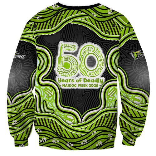 Sydney Thunder NAIDOC Week 2026 Sweatshirt Aboriginal Indigenous - 50 Years of Deadly
