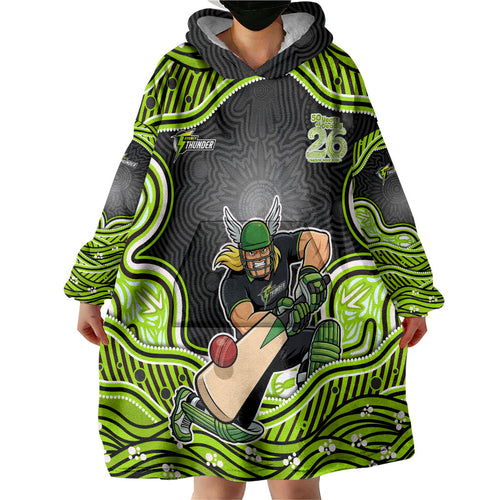 Sydney Thunder NAIDOC Week 2026 Wearable Blanket Hoodie Aboriginal Indigenous - 50 Years of Deadly