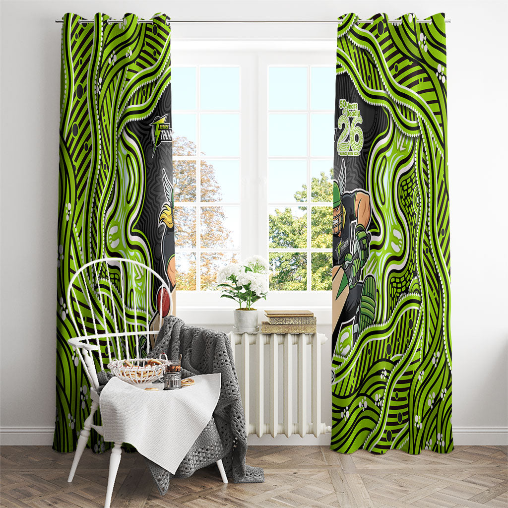 Sydney Thunder NAIDOC Week 2026 Window Curtain Aboriginal Indigenous - 50 Years of Deadly