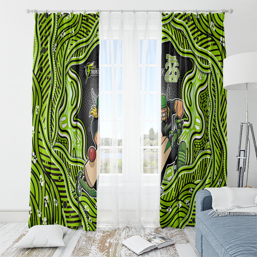 Sydney Thunder NAIDOC Week 2026 Window Curtain Aboriginal Indigenous - 50 Years of Deadly