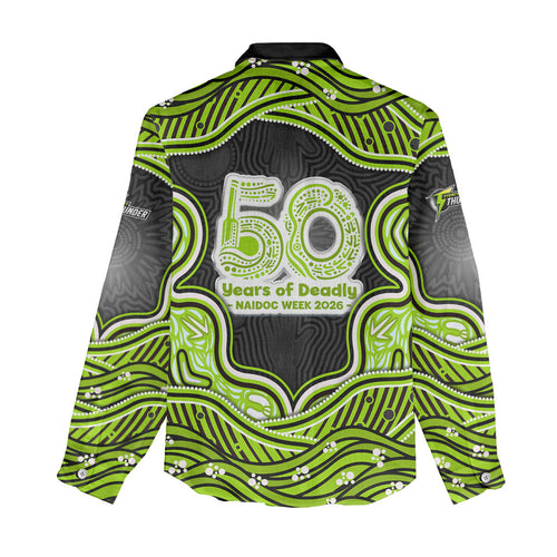 Sydney Thunder NAIDOC Week 2026 Women Casual Shirt Aboriginal Indigenous - 50 Years of Deadly
