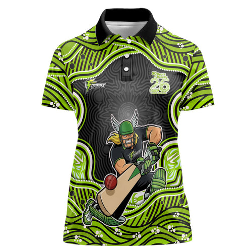 Sydney Thunder NAIDOC Week 2026 Women Polo Shirt Aboriginal Indigenous - 50 Years of Deadly