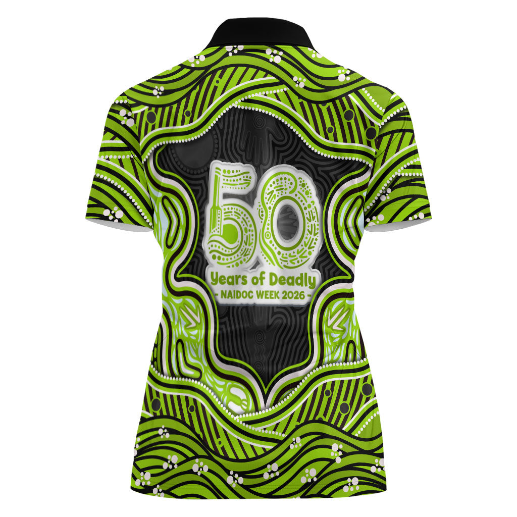 Sydney Thunder NAIDOC Week 2026 Women Polo Shirt Aboriginal Indigenous - 50 Years of Deadly