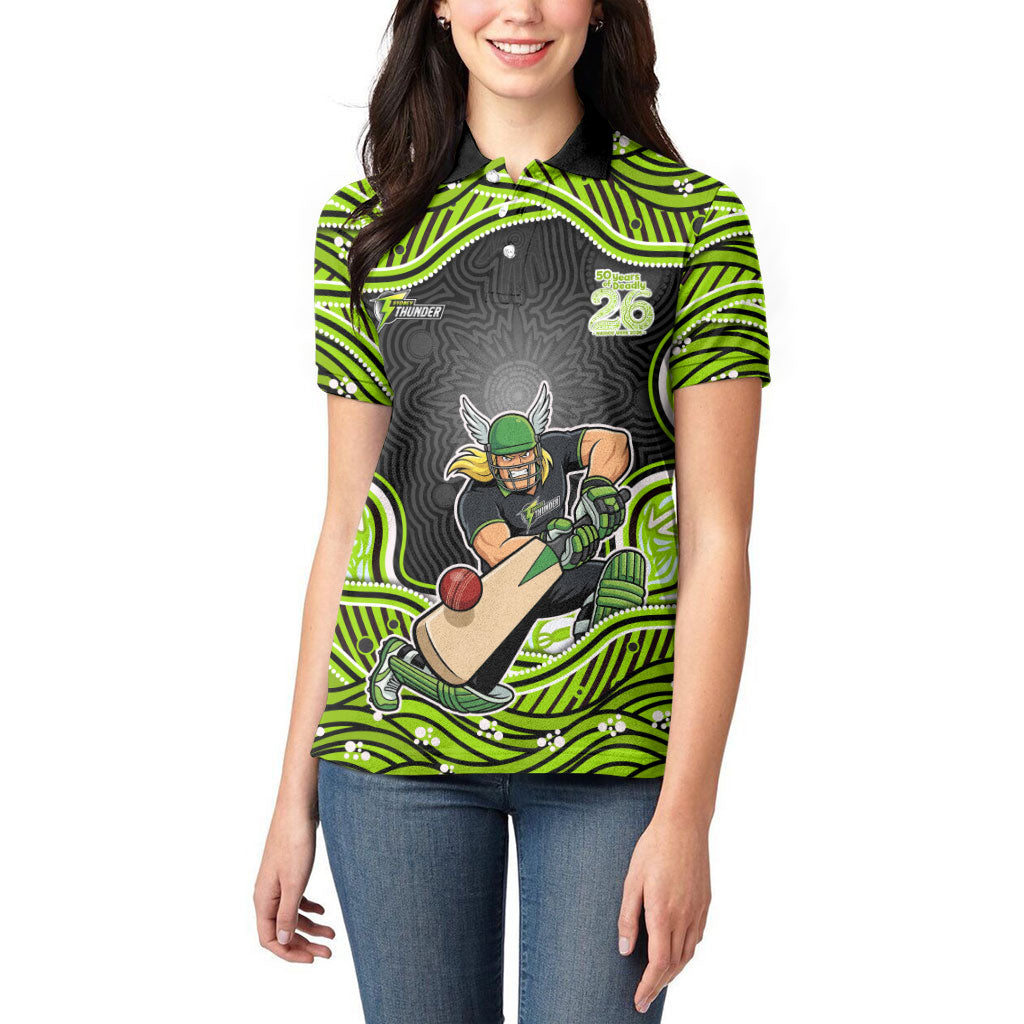 Sydney Thunder NAIDOC Week 2026 Women Polo Shirt Aboriginal Indigenous - 50 Years of Deadly
