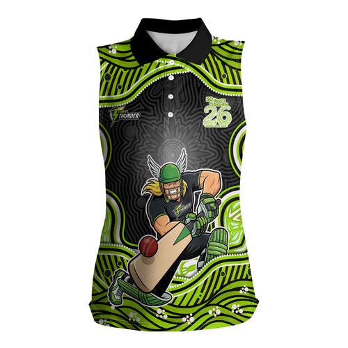 Sydney Thunder NAIDOC Week 2026 Women Sleeveless Polo Shirt Aboriginal Indigenous - 50 Years of Deadly