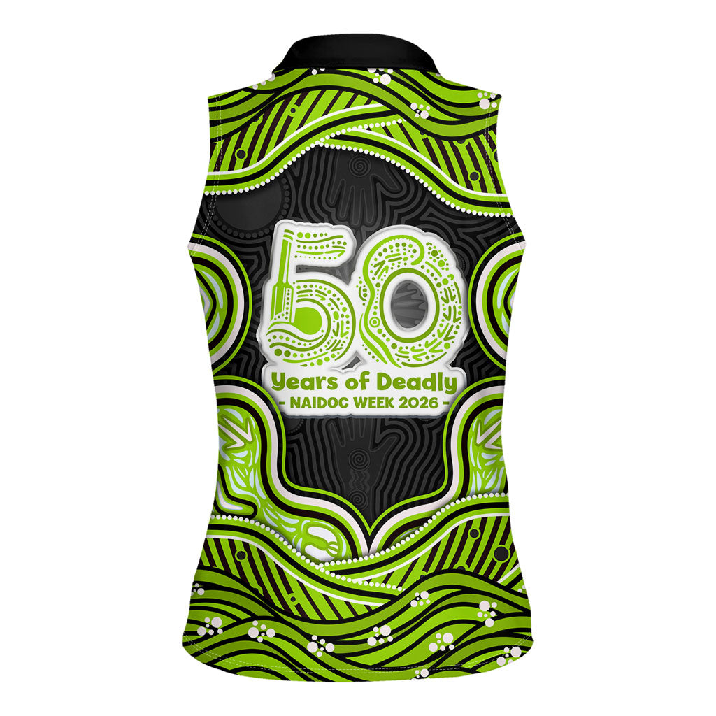 Sydney Thunder NAIDOC Week 2026 Women Sleeveless Polo Shirt Aboriginal Indigenous - 50 Years of Deadly
