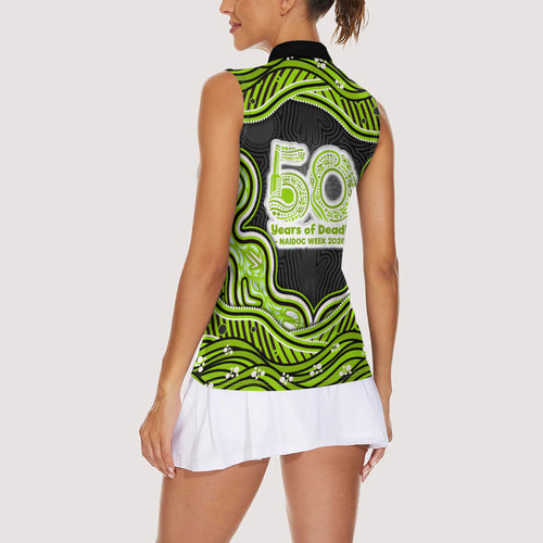 Sydney Thunder NAIDOC Week 2026 Women Sleeveless Polo Shirt Aboriginal Indigenous - 50 Years of Deadly