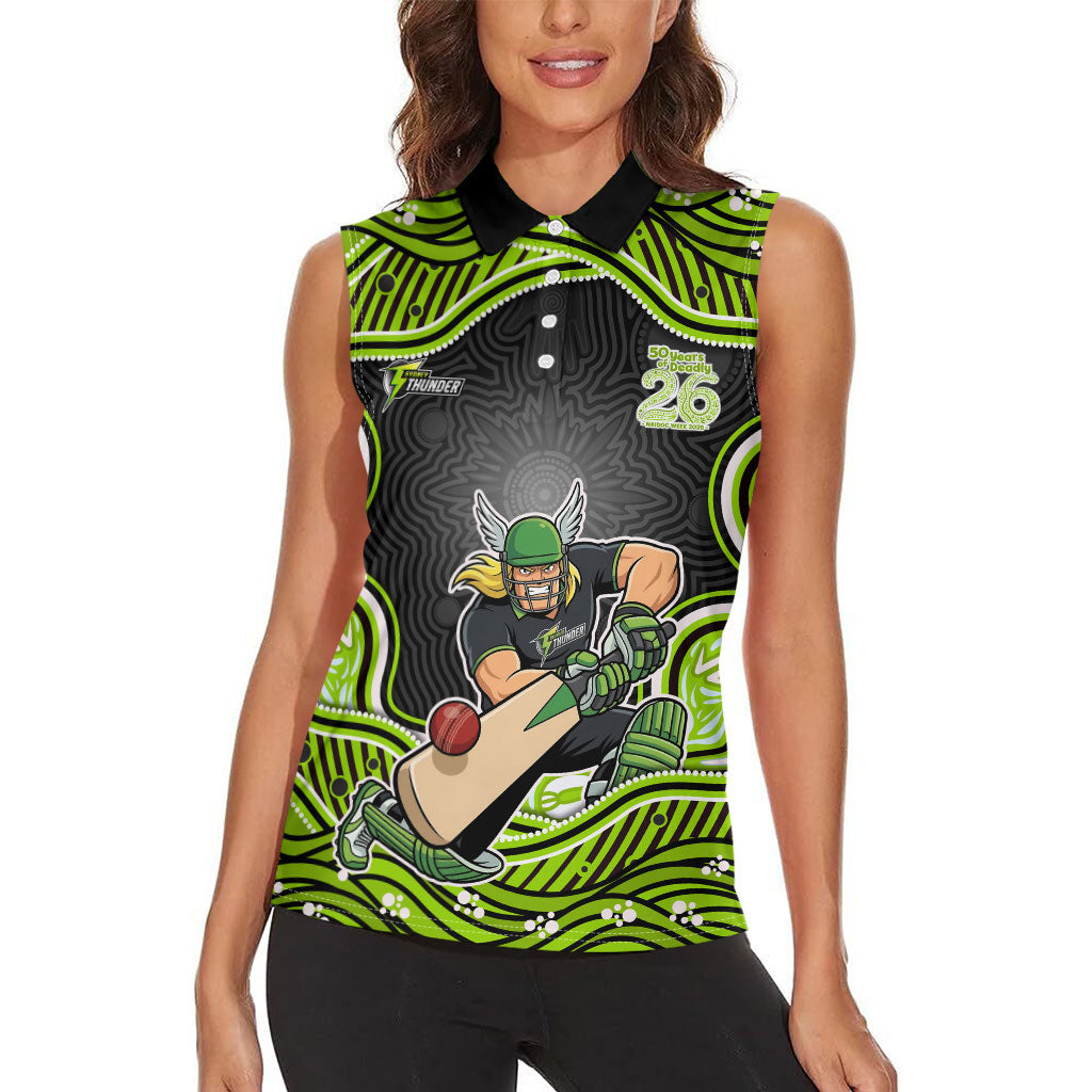 Sydney Thunder NAIDOC Week 2026 Women Sleeveless Polo Shirt Aboriginal Indigenous - 50 Years of Deadly