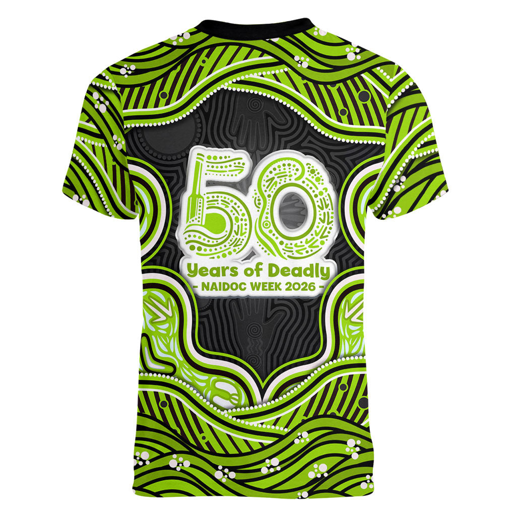Sydney Thunder NAIDOC Week 2026 Women V-Neck T-Shirt Aboriginal Indigenous - 50 Years of Deadly