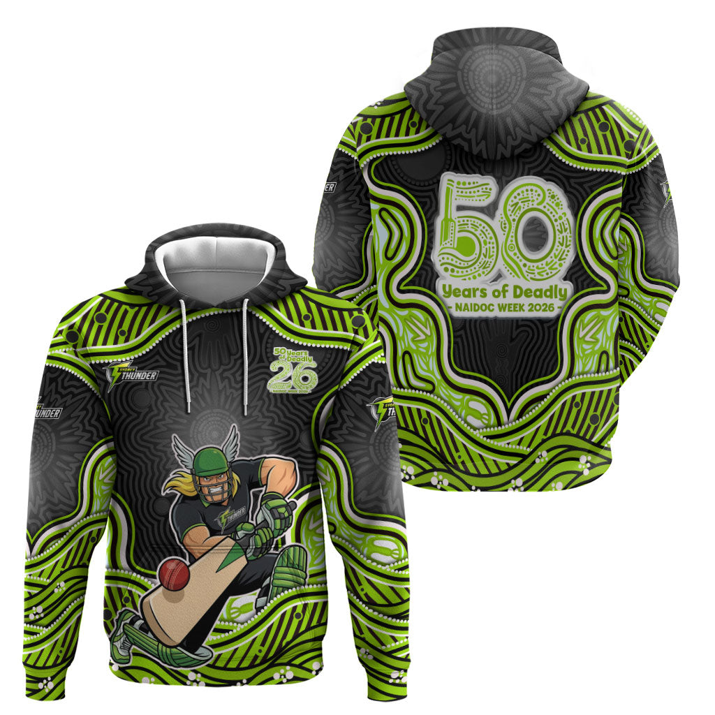 Sydney Thunder NAIDOC Week 2026 Zip Hoodie Aboriginal Indigenous - 50 Years of Deadly