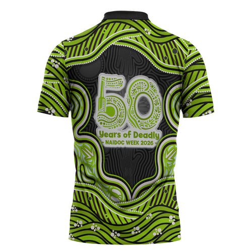 Sydney Thunder NAIDOC Week 2026 Zipper Polo Shirt Aboriginal Indigenous - 50 Years of Deadly