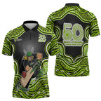 Sydney Thunder NAIDOC Week 2026 Zipper Polo Shirt Aboriginal Indigenous - 50 Years of Deadly