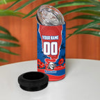 Personalized Newcastle Knights ANZAC Tribute 4 in 1 Can Cooler Tumbler Poppy Field Soldier Silhouette Aboriginal Rugby Mascot