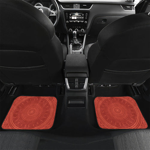 Personalized Newcastle Knights ANZAC Tribute Car Mats Poppy Field Soldier Silhouette Aboriginal Rugby Mascot