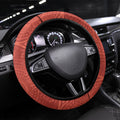 Newcastle Knights ANZAC Tribute Steering Wheel Cover Poppy Field Soldier Silhouette Aboriginal Rugby Mascot