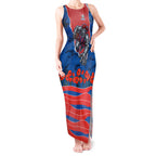 Personalized Newcastle Knights ANZAC Tribute Tank Maxi Dress Poppy Field Soldier Silhouette Aboriginal Rugby Mascot