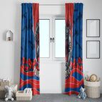 Personalized Newcastle Knights ANZAC Tribute Window Curtain Poppy Field Soldier Silhouette Aboriginal Rugby Mascot
