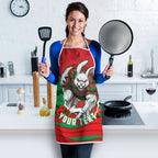 Personalized South Sydney Rabbitohs ANZAC Tribute Apron Poppy Field Soldier Silhouette Aboriginal Rugby Mascot