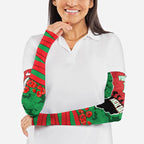 Personalized South Sydney Rabbitohs ANZAC Tribute Arm Sleeves Poppy Field Soldier Silhouette Aboriginal Rugby Mascot