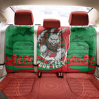 Personalized South Sydney Rabbitohs ANZAC Tribute Back Car Seat Cover Poppy Field Soldier Silhouette Aboriginal Rugby Mascot