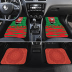 Personalized South Sydney Rabbitohs ANZAC Tribute Car Mats Poppy Field Soldier Silhouette Aboriginal Rugby Mascot