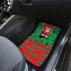 Personalized South Sydney Rabbitohs ANZAC Tribute Car Mats Poppy Field Soldier Silhouette Aboriginal Rugby Mascot
