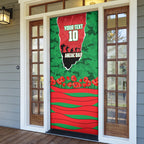 Personalized South Sydney Rabbitohs ANZAC Tribute Door Cover Poppy Field Soldier Silhouette Aboriginal Rugby Mascot