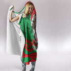 Personalized South Sydney Rabbitohs ANZAC Tribute Hooded Blanket Poppy Field Soldier Silhouette Aboriginal Rugby Mascot