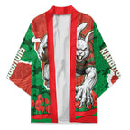 Personalized South Sydney Rabbitohs ANZAC Tribute Kimono Poppy Field Soldier Silhouette Aboriginal Rugby Mascot