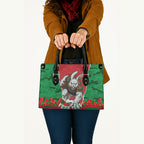 Personalized South Sydney Rabbitohs ANZAC Tribute Leather Bag Poppy Field Soldier Silhouette Aboriginal Rugby Mascot
