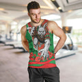Personalized South Sydney Rabbitohs ANZAC Tribute Men Tank Top Poppy Field Soldier Silhouette Aboriginal Rugby Mascot