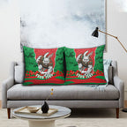 Personalized South Sydney Rabbitohs ANZAC Tribute Pillow Cover Poppy Field Soldier Silhouette Aboriginal Rugby Mascot