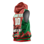 Personalized South Sydney Rabbitohs ANZAC Tribute Sleeveless Hoodie Poppy Field Soldier Silhouette Aboriginal Rugby Mascot