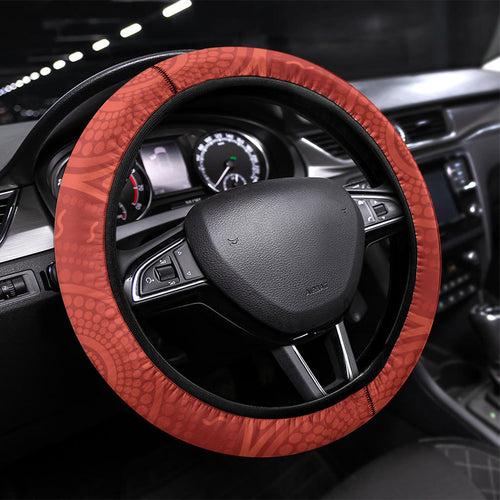 South Sydney Rabbitohs ANZAC Tribute Steering Wheel Cover Poppy Field Soldier Silhouette Aboriginal Rugby Mascot