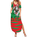 Personalized South Sydney Rabbitohs ANZAC Tribute Summer Maxi Dress Poppy Field Soldier Silhouette Aboriginal Rugby Mascot