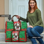 Personalized South Sydney Rabbitohs ANZAC Tribute Travel Bag Poppy Field Soldier Silhouette Aboriginal Rugby Mascot