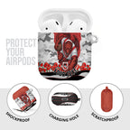 Personalized Dragons ANZAC Tribute AirPods Case Poppy Field Soldier Silhouette Aboriginal Rugby Mascot