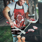 Personalized Dragons ANZAC Tribute Apron Poppy Field Soldier Silhouette Aboriginal Rugby Mascot
