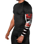 Personalized Dragons ANZAC Tribute Arm Sleeves Poppy Field Soldier Silhouette Aboriginal Rugby Mascot