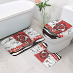 Personalized Dragons ANZAC Tribute Bathroom Set Poppy Field Soldier Silhouette Aboriginal Rugby Mascot