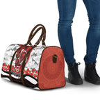 Personalized Dragons ANZAC Tribute Travel Bag Poppy Field Soldier Silhouette Aboriginal Rugby Mascot