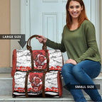 Personalized Dragons ANZAC Tribute Travel Bag Poppy Field Soldier Silhouette Aboriginal Rugby Mascot