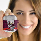 Personalized Sea Eagles ANZAC Tribute AirPods Case Poppy Field Soldier Silhouette Aboriginal Rugby Mascot